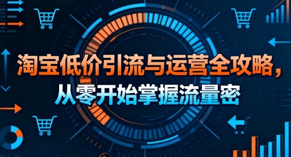 淘宝低价引流与运营全攻略，从零开始掌握流量密码-万盟网