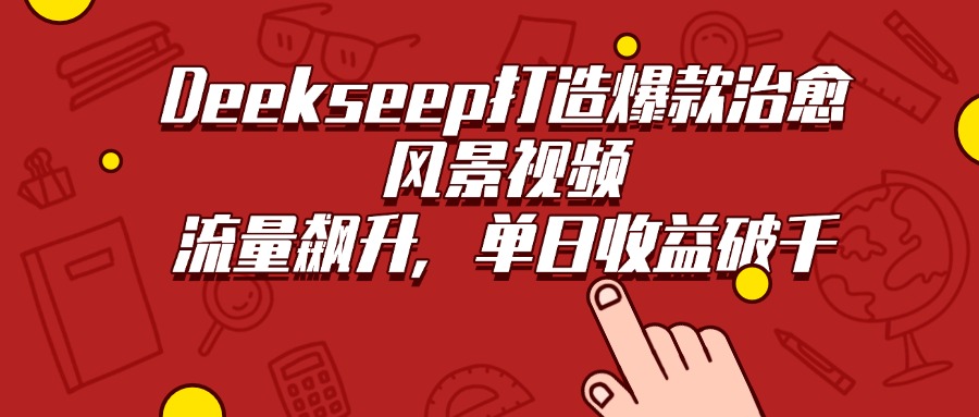 Deekseep打造爆款治愈风景视频，流量飙升，单日收益破千-万盟网