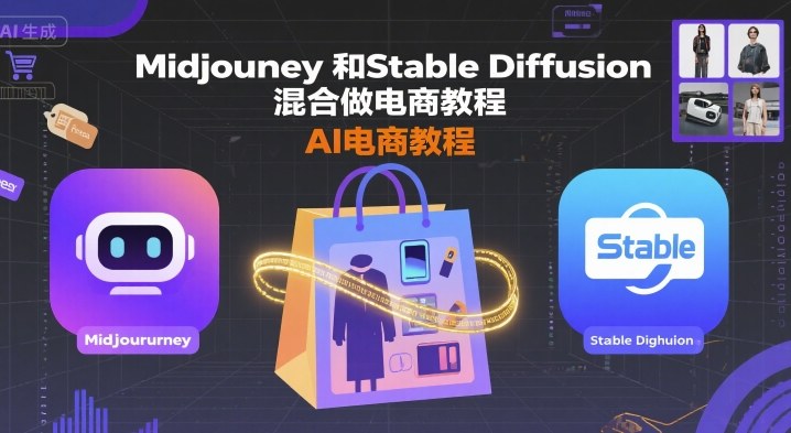 Midjourney和Stable Diffusion混合做电商教程-ai电商教程-万盟网