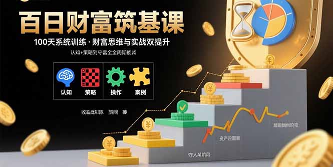 百日财富筑基课：认知+策略+实操+案例拆解 实现从创富到守富全周期能力-万盟网