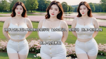 微胖女孩舞蹈AI视频制作提示词(含绘图词、视频词) 跳舞+视频教程-万盟网