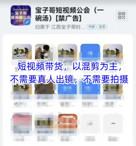 宝子哥头部团队短视频带货，以混剪为主，不需要真人出镜，不需要拍摄【更新9月】-万盟网